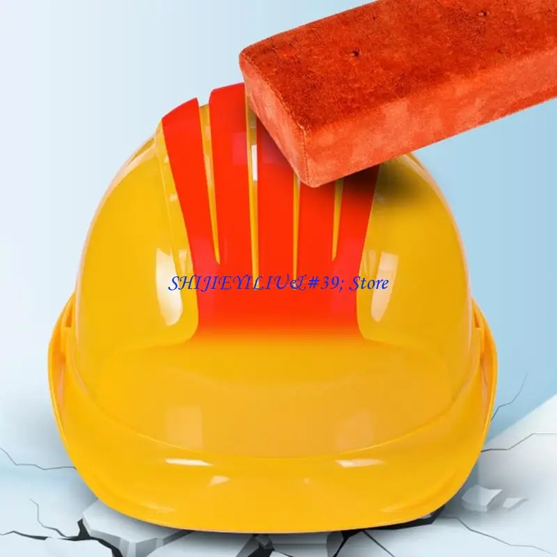 E21F High Visibility Safety Helmet With Reflective Strips For Night Work And Cycling