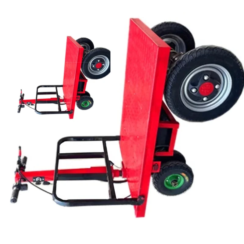 Electric Flatbed Truck  Trolley Site To Pull Goods Decoration Into The Elevator   Household