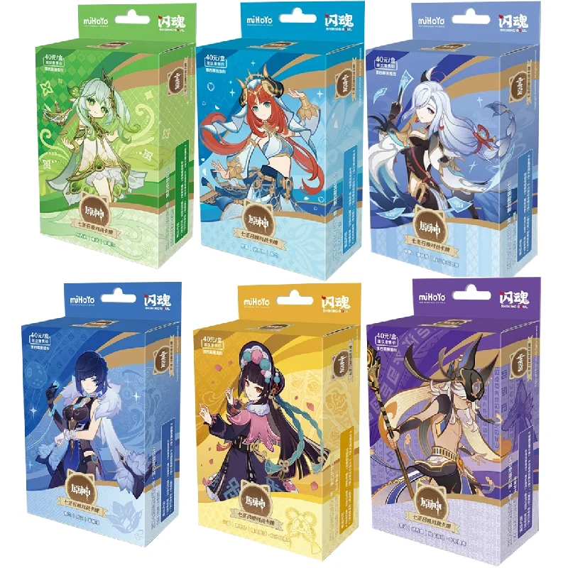 Genuine Genshin Impact Genius Invokation TCG Battle Cards Vol.4 Genshin Impact Peripheral Tabletop Game Cards Card Gifts