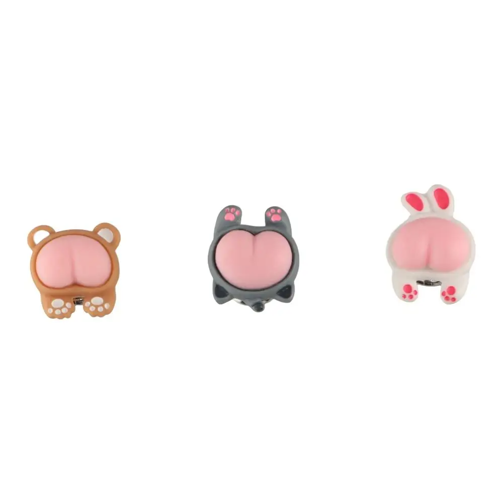 Creative Cute Toilet Press Nail Protector Push Switch Water Tank Buttons Bear Cartoon Water Press Flush Button Women