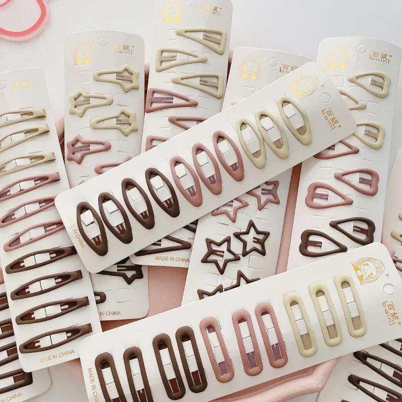 10 Teile/satz Bunte Stern Haar Clips für Baby Mädchen Glitter Metall Snap BB Clip Haarnadel Kopfbedeckungen Infant Kinder Haarspange Zubehör – Detail 1