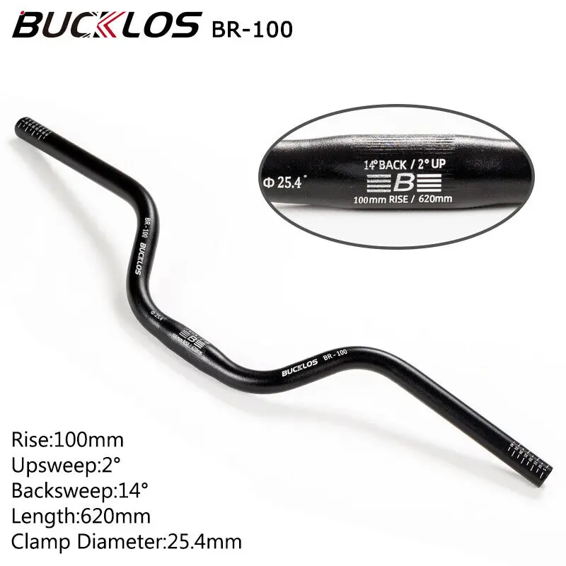 BUCKLOS Mountainbike Lenker 31,8mm 25,4mm Fahrrad Riser Bar 620/660/720/780mm Aluminium Legierung MTB Lenker Radfahren Teile