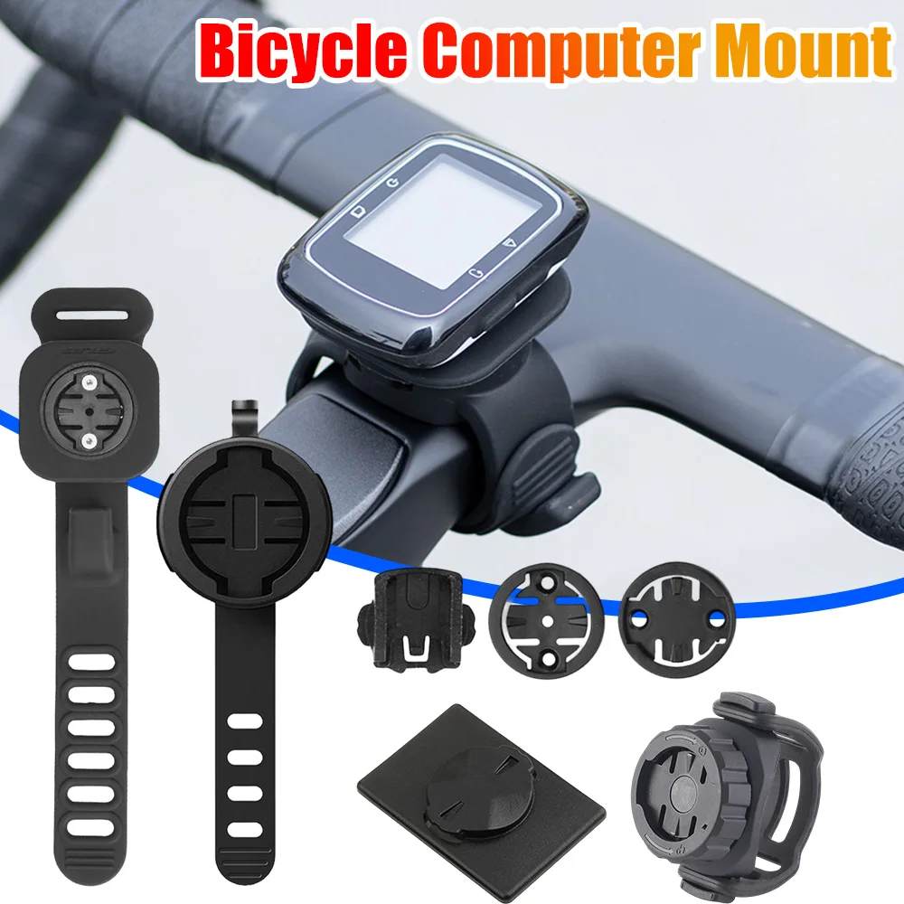 Silikon-Fahrradcomputerhalterung Stoßfeste Fahrradlenker-Computerhalterung Multifunktionaler Fahrradcomputerständer für MTB Rennrad