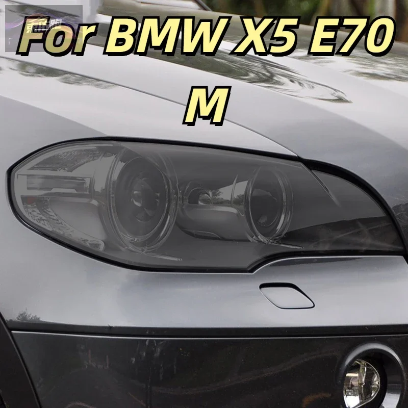 

For BMW X5 E70 M 2006-2013 Car Front Rear Headlights Protective Film Anti Scratch Black Transparent TPU Sticker Accessories PPF