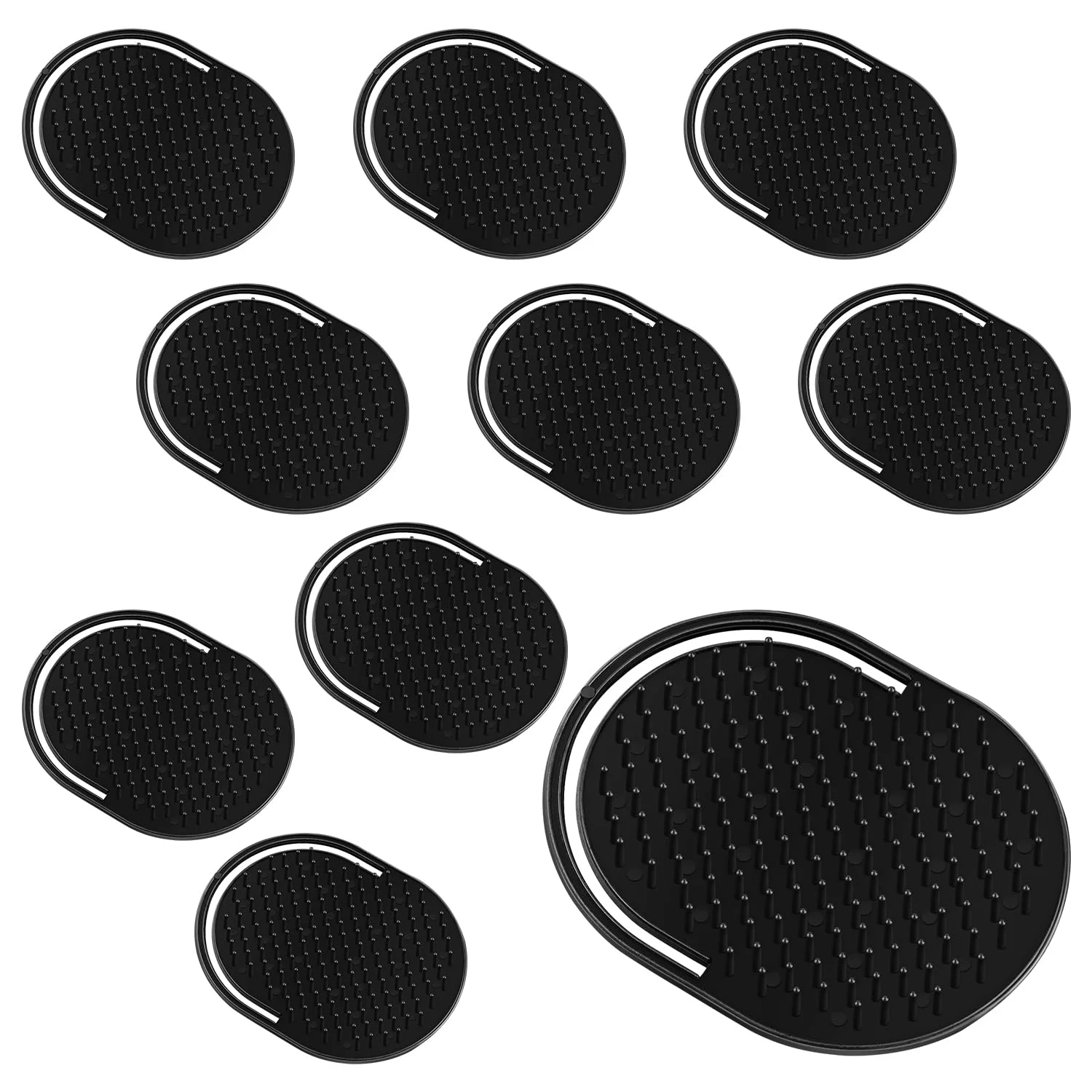 

2PCS Shampoo Comb Pocket Men Beard Mustache Palm Scalp Massage Black Hair Care Travel Portable Brush Styling Tools