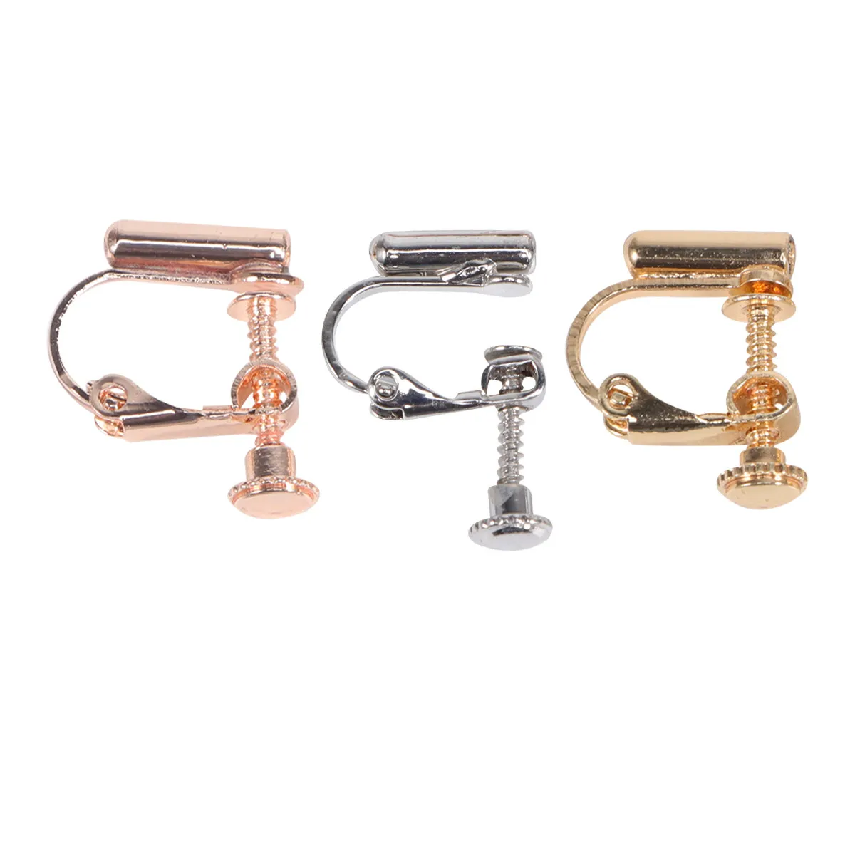 Ear Clip Earrings Women Non Piercing Jewelry Halloween Christmas Earring Clip Backs Screw Earrings Clip 3Pairs