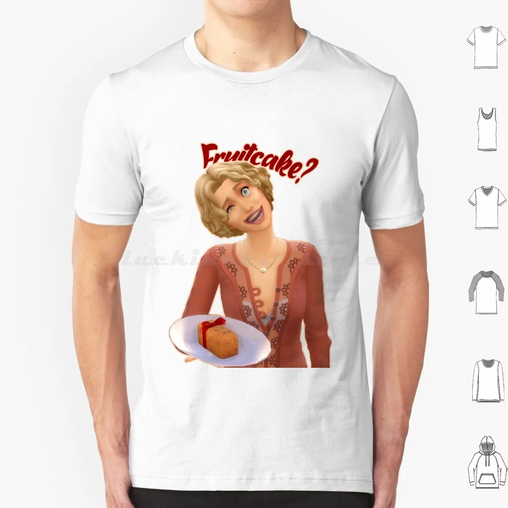 Fruitcake ?-The Sims 4 T Shirt Cotton Men Women Diy Print Sims Sims 4 The Sims 4 Games Fruitcake Cake Fruit