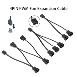 Portable Fan PWM Splitter Female To Male Power Multi Splitter PVC Insulation Material Extension Cable Connector for PC Case Fan