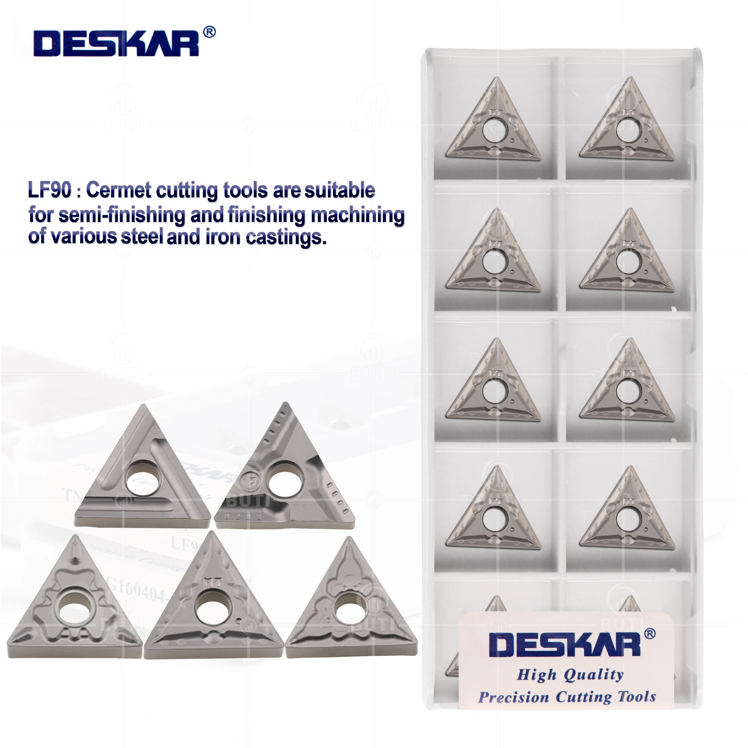 Deskar 100 Original Tnmg160404 Tnmg160408-mt r L-s r L-vf ts hq L-c Lf90 Alta Qualidade Cermet Ferramentas de Torneamento Torno Cnc Ferramenta Peças