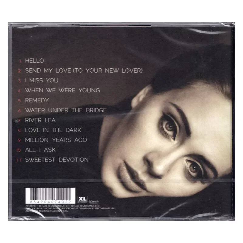 European Version Adele Album 25 Imported CD for Adele Pop Music Record Genuine for European Beautiful Woman Singer