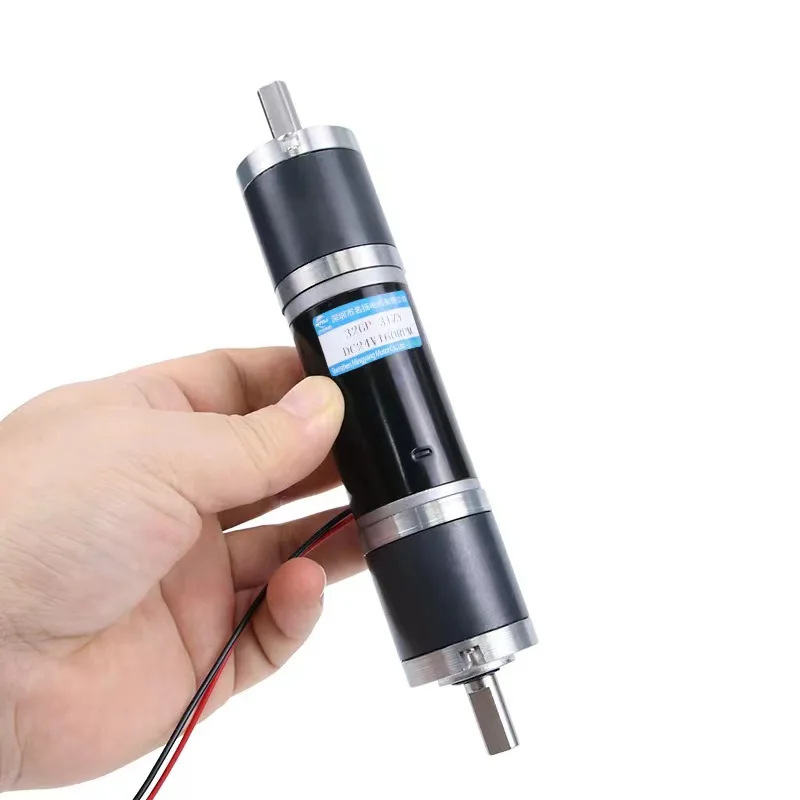 Imagem -02 - Engrenagem Planetária dc Motor com Engrenagens Eixo Duplo Miniatura Grande Torque Velocidade Ajustável 12v 24v 32gp31zy