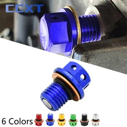 Motorcycle M12xP1.5 CNC Magnetic Oil Drain Plug Bolt Screw For Yamaha MT YZ250 YZ250X XT250X WR250R WR250X YZF-R25 YZF-R3 XT250X