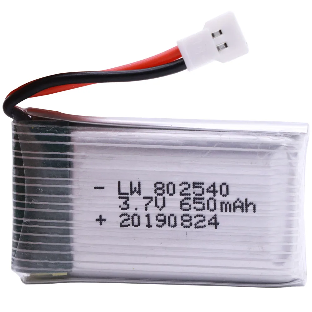 3.7V 650mAh lipo battery For Syma X5 X5C X5C-1 X5SC X5SW X6SW H9D H5C M68 FY550 HJ818 HJ819 L15FW 3.7V RC Drone Batteries 802540