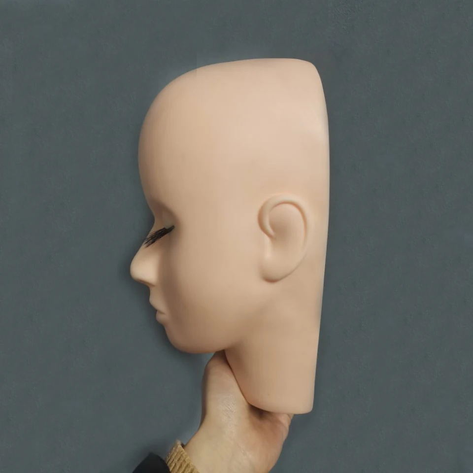 Silica gel Practice Training Head Eyelash Extension Cosmetology Mannequin Doll Face Head For Eyelashes Makeup Practice Model