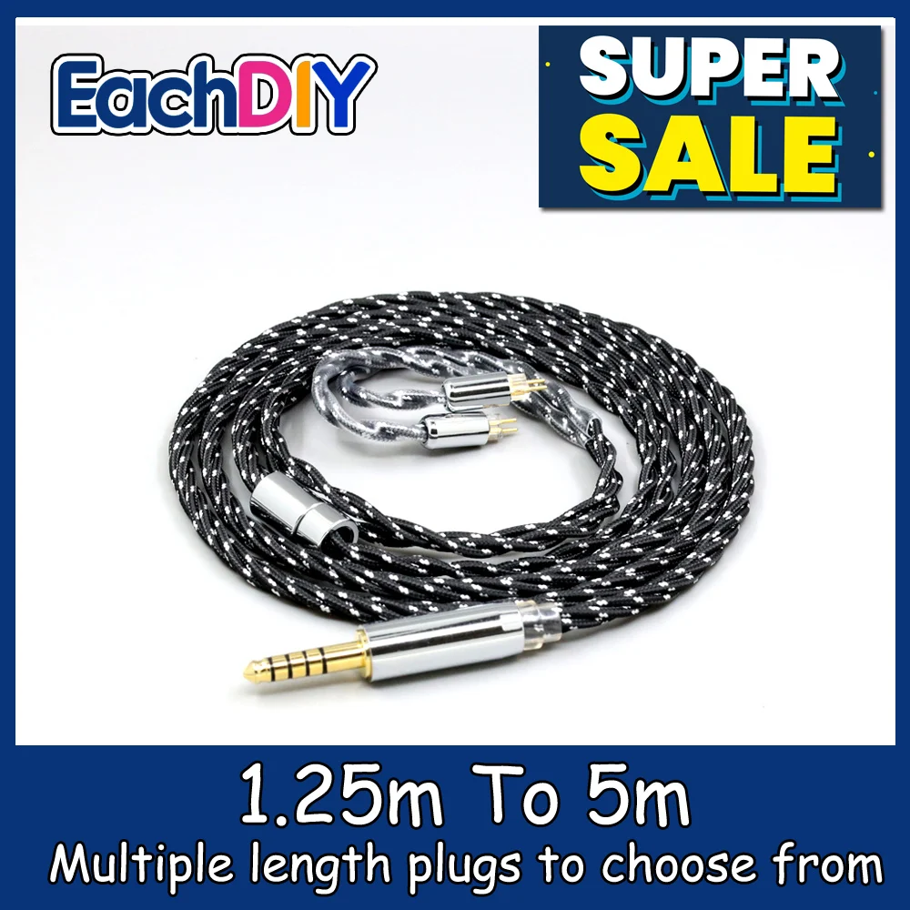 

OCC Mixed OFC Twisting Nylon Earphone Cable For 0.78mm 2pin IEM BA Westone W4r UM3X UM3RC JH13 High Step LN008746