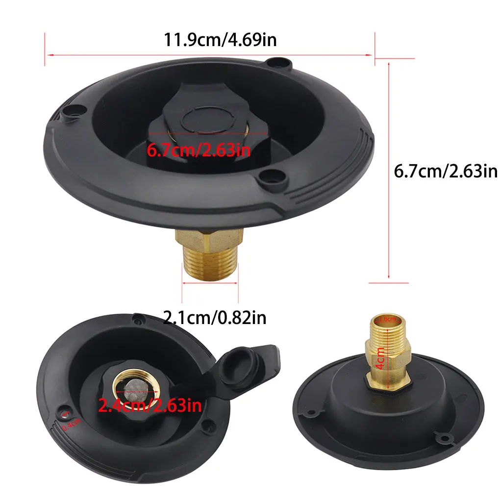 

Автомобильный дом на колесах, городский впускной впуск для заполнения воды, встроенный обратный клапан, фланцевый шланговый соединитель, заполнение для морских караванов на колесах