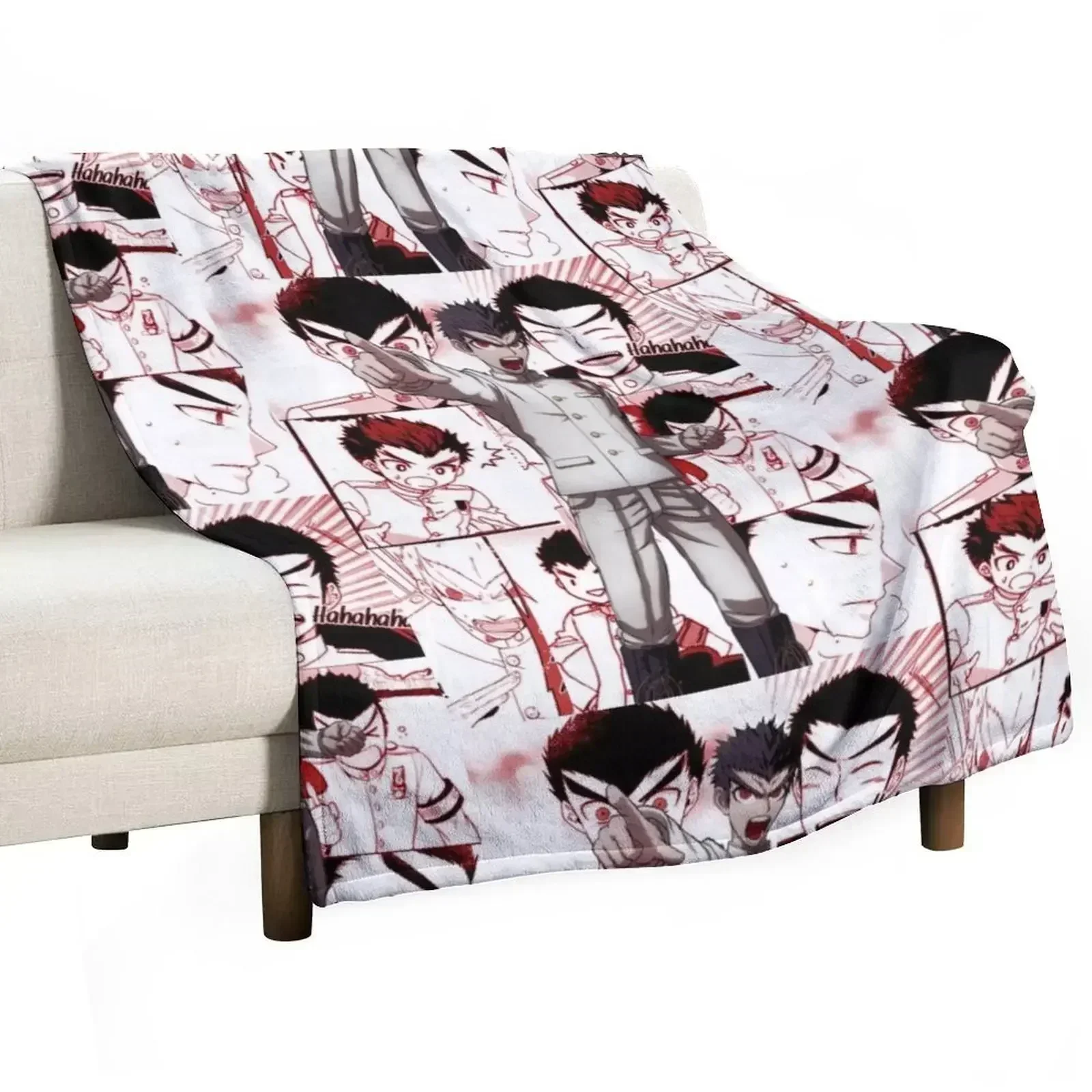 

Kiyotaka Ishimaru Manga Collage Throw Blanket Ultra Plush Cozy Blanket for Napping Sleeping