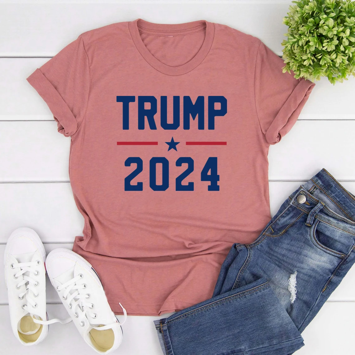 Trump 2024 T-Shirt Pro Trump Tshirts Pro America Shirt Republican Gifts Women Short Sleeve T-shirt Streetwear Tops Women Clothes