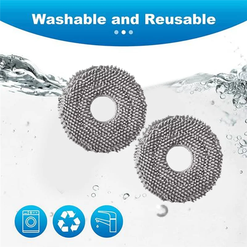 ABVI-Mop القماش منصات ل Roborock Q Revo Maxv/Q Revo S/Q Revo Pro استبدال أجزاء ستوكات قابل للغسل ممسحة الوسادة استبدال
