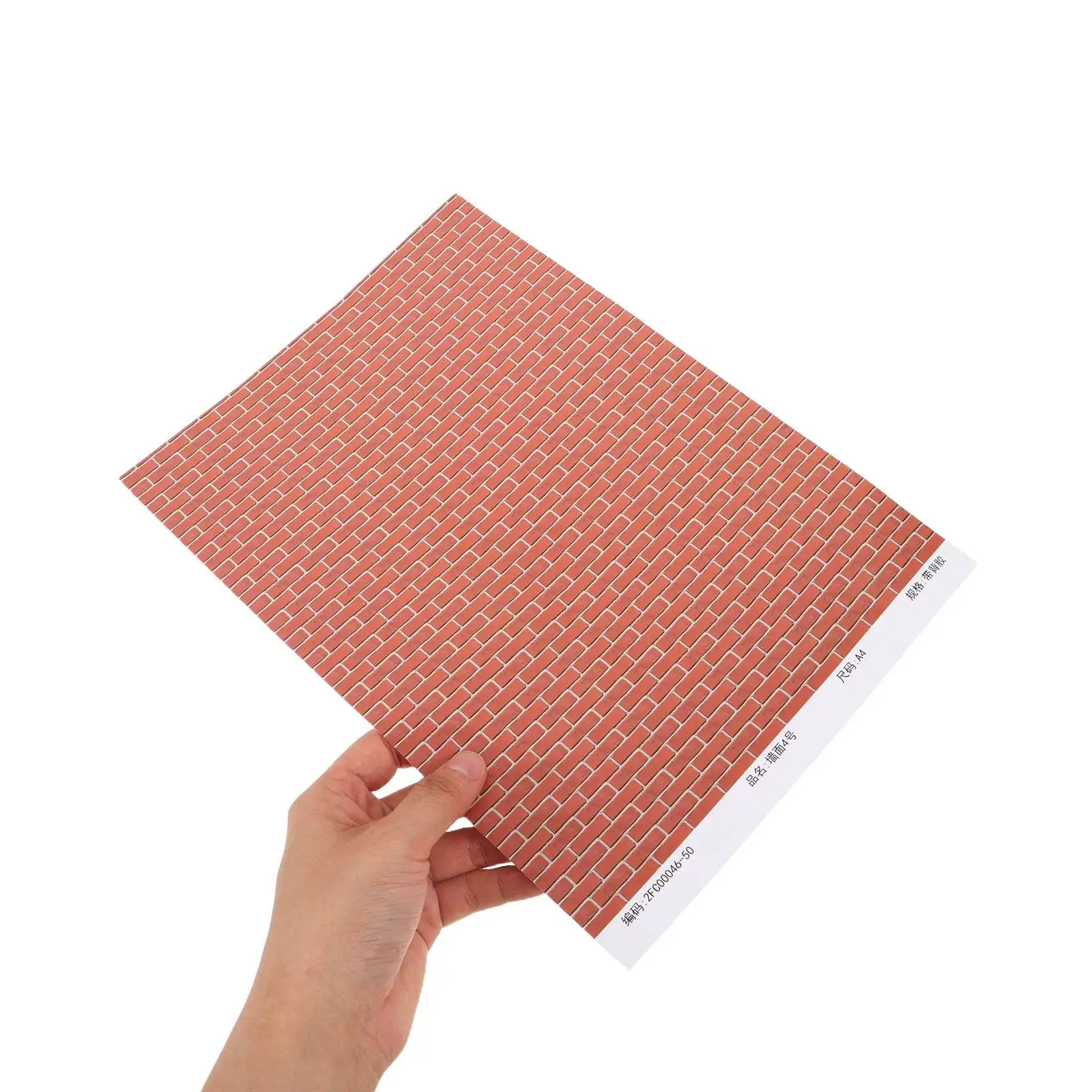 

4Pcs Miniature Brick Wallpaper Self Adhesive Peel Stick for Kitchen Bedroom Wall Covering 28x21cm Realistic Texture Removable