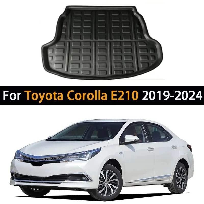 

Для Toyota Corolla E210 седан 2019-2024 2020 2021, коврик для заднего багажника автомобиля, водонепроницаемый напольный коврик, детали, лоток, аксессуары для багажника