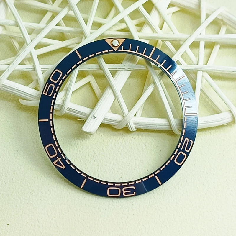 세라믹 베젤 인서트 링, 씨마스터 300 시리즈에 적합, 시계 교체 액세서리, 내경 30.5mm 케이스 링, 38mm 경사