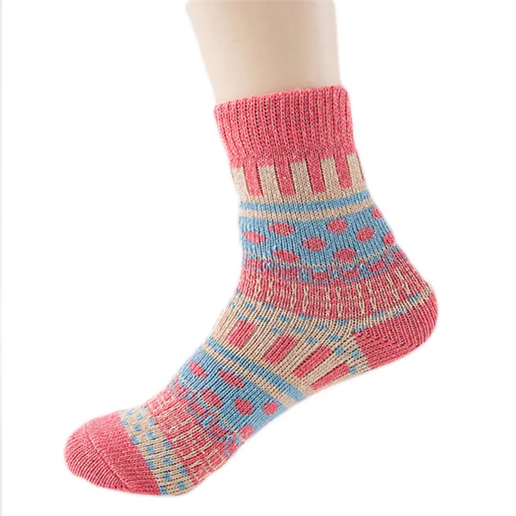 5pairs Sock Leisure Ankle Crew Fuzzy Thick Warm Women Autumn Winter Rabbit Wool Warm Outdoor Cashmere 8W141