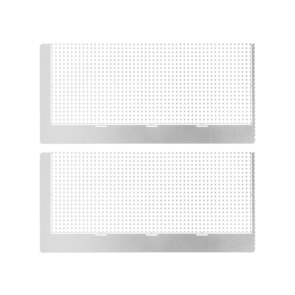 2 PCS Stainless Steel Rhinestone Placement Ruler Nonstick Coating 1020 Holes Diamond Placement Ruler Circular Grid