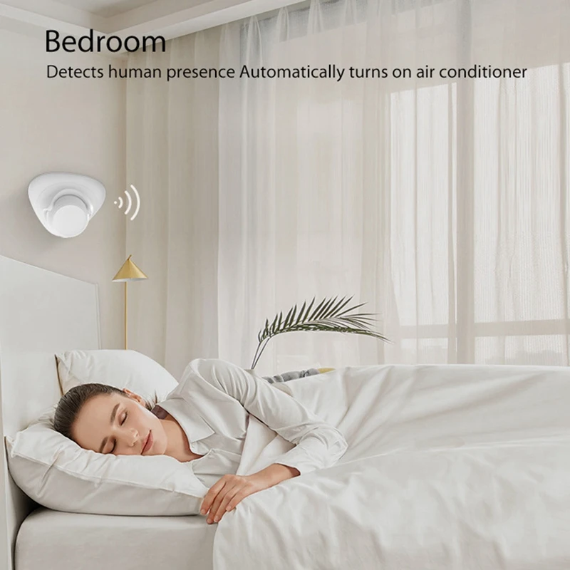Tuya Zigbee Wifi Menselijke Aanwezigheid Detector 24Ghz Radardetector Microgolf Draadloos