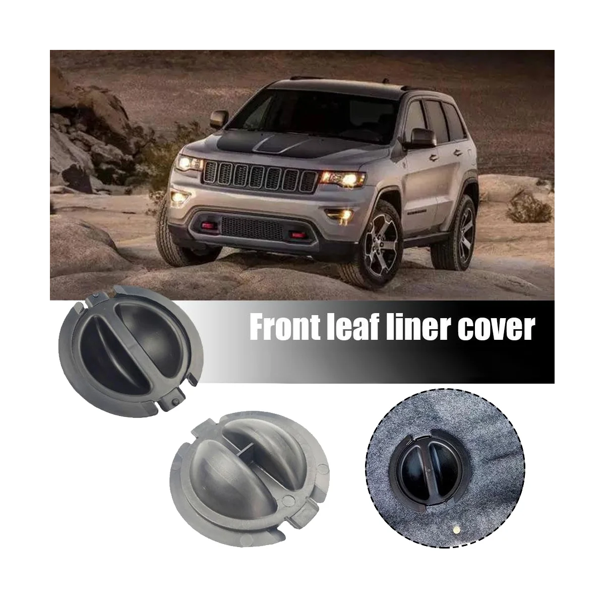 Front Fender Lining Cover Plate Fog Lamp Observation Port for Jeep Grand Cherokee 55079292AD 55079293AD