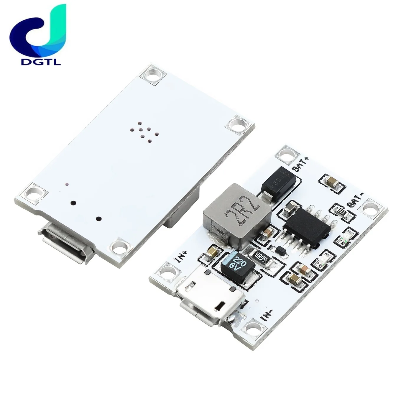 2S 7.4V 8.4V lithium battery charging module USB boost charging pad 5V2A to 8.4V Charge two batteries