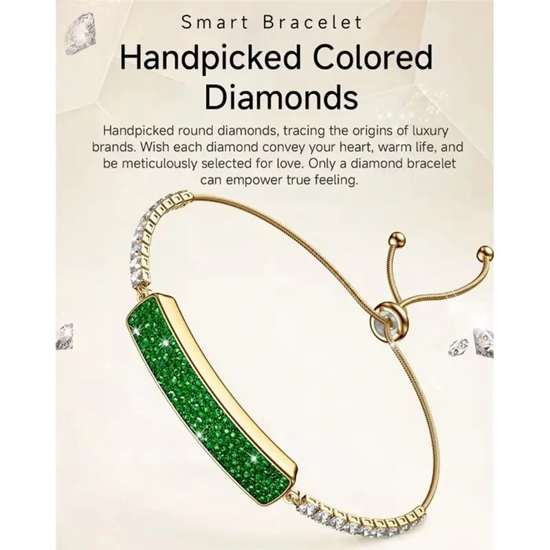 ~【On Sale】Smartwatch Women Chain With Pedometer Heart Rate Blood Oxygen Sleep And Health Monitoring Bracelet Green