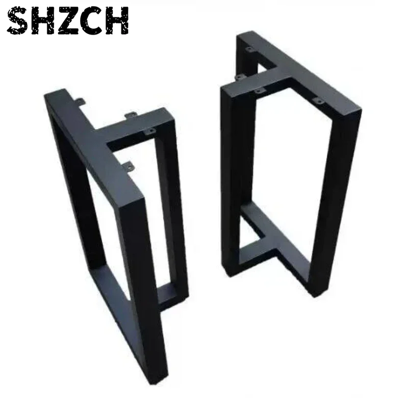 Iron Table Leg Set, Heavy Duty Desk Base Support for Dining Table & Workstation, Sturdy Metal Frame for Large Board Furniture