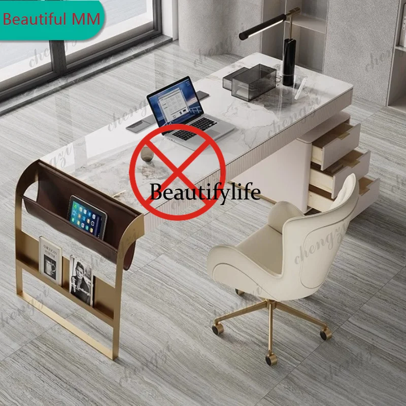 P182 P182 Multifunctional Boss Office Desks President Italian Simple Living Room Office Desks Computer Wooden Furniture Bureau