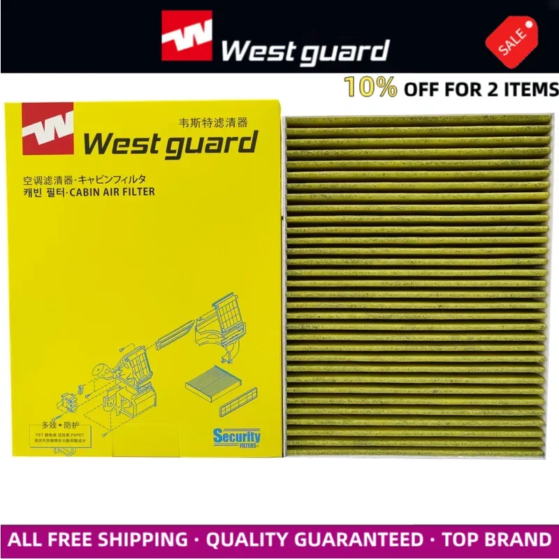 

WESTGUARD Activated Carbon Air Cabin Filter for CHERY Arrizo 6 EQ5 EV Omoda O5 S5 TIGGO 3 4 TIGGO 7 8 7P 8P CU25040 MK9633P