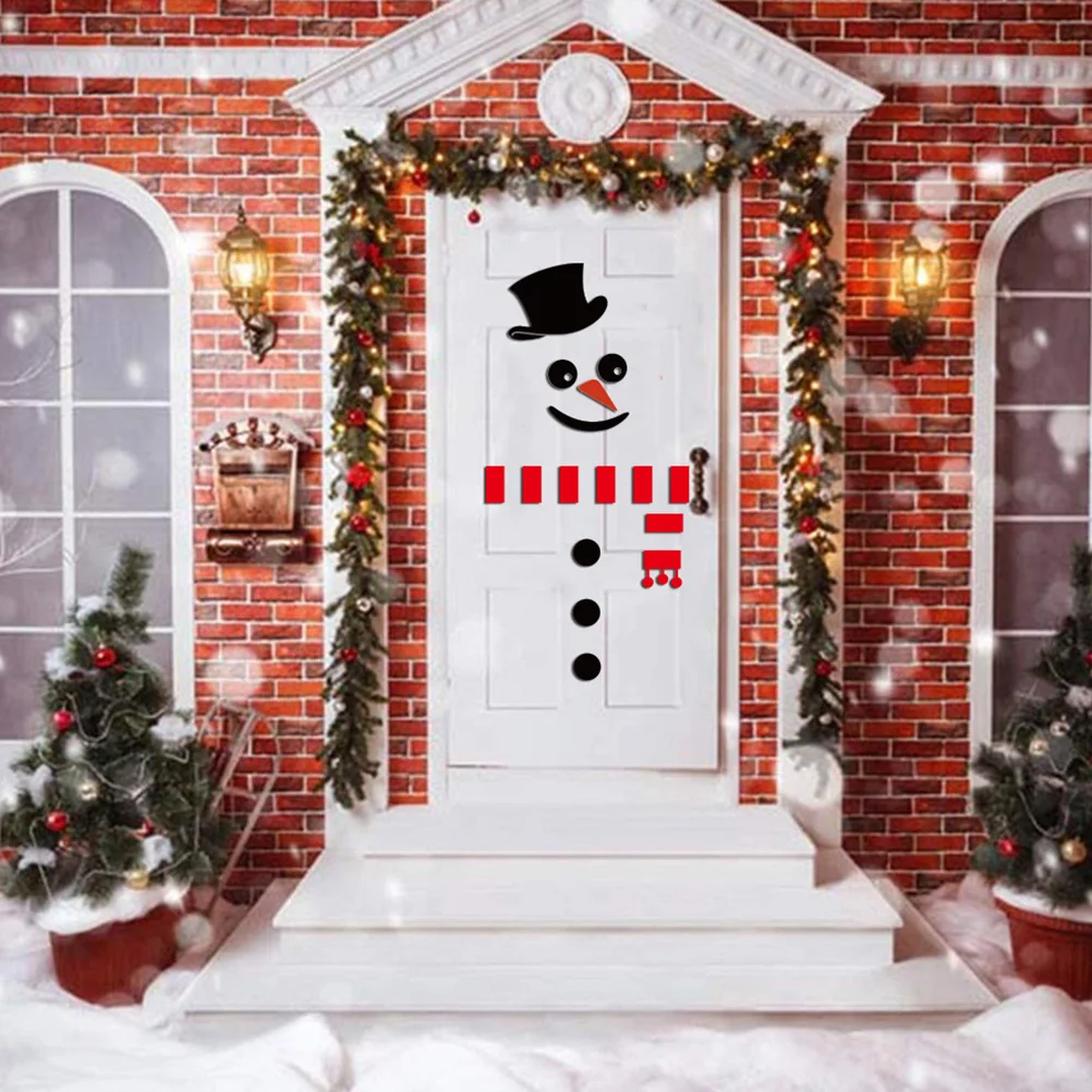 

Glass Wall Stickers Christmas Window Decals Store Merry Decorate Party Decorative Xmas Pvc Layout