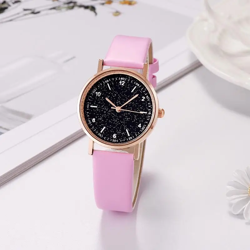 Fashionable hipster new star ladies belt watch casual student new quartz watch