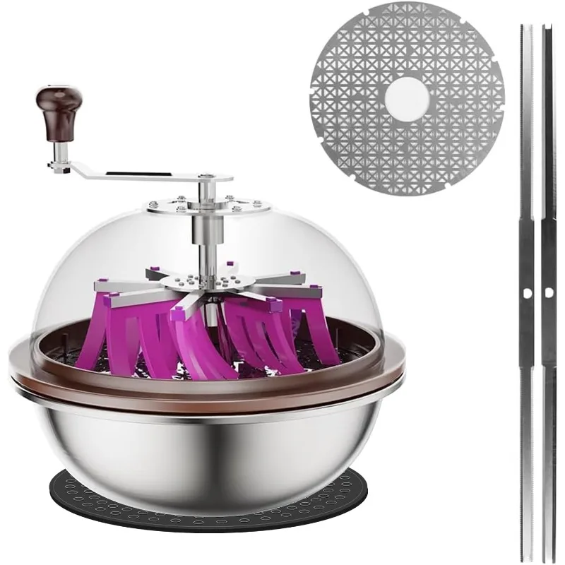 

13-дюймовый триммер для чаши Bud Leaf, обновленная версия с четким куполом видимости и устойчивыми к порезам перчатками, острая нержавеющая сталь