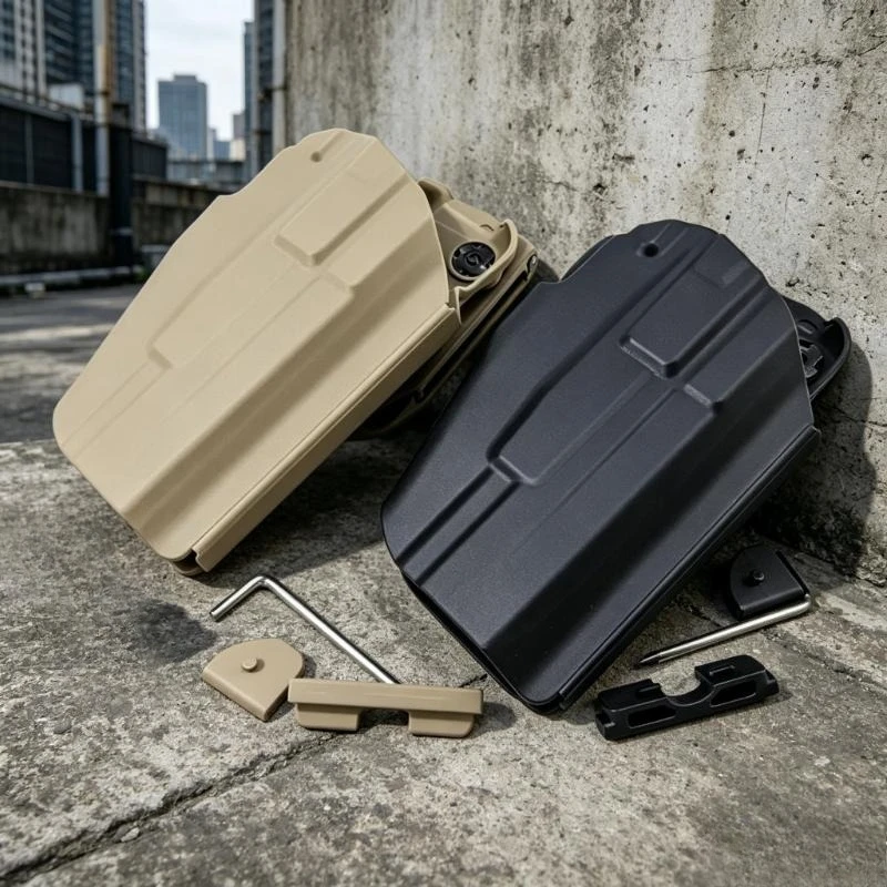 

579 Fast Draw Holster, Outdoor Flexible Nylon Belt Holster, Fit G17 M92 1911 P226, Quick Pull Wear Cover