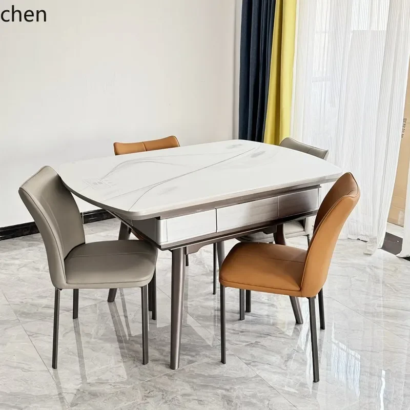 O15-new solid wood mahjong table integrated, long dining table dual-purpose mahjong machine, automatic dining  mute