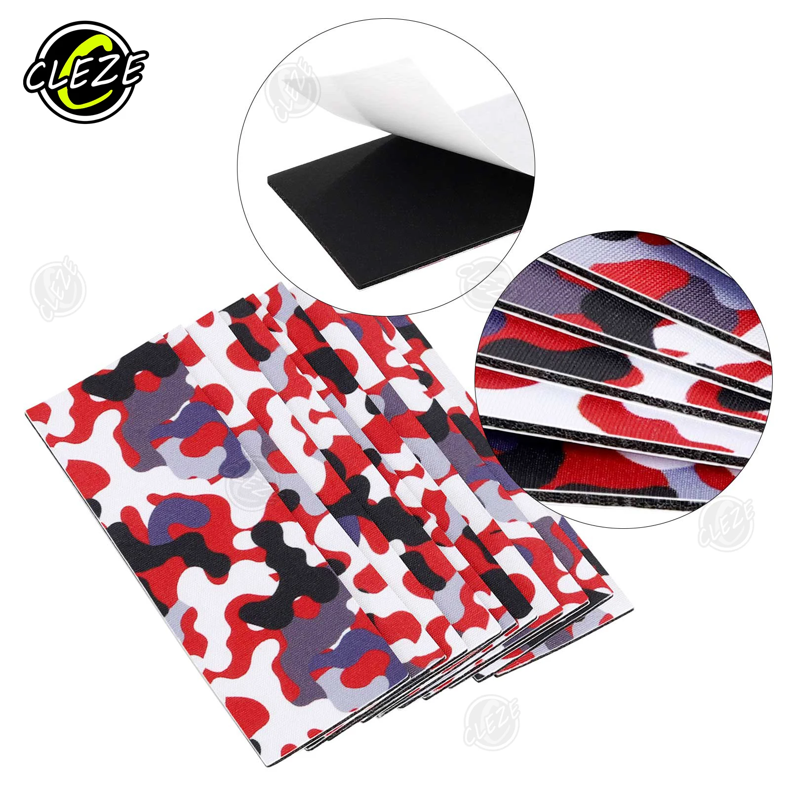 CLEZE 10pcs Microfiber Buffer Felt Wings Pads for Window Tint Vinyl Wrap PPF Installation Dry Soft Polishing Squeegee Tool