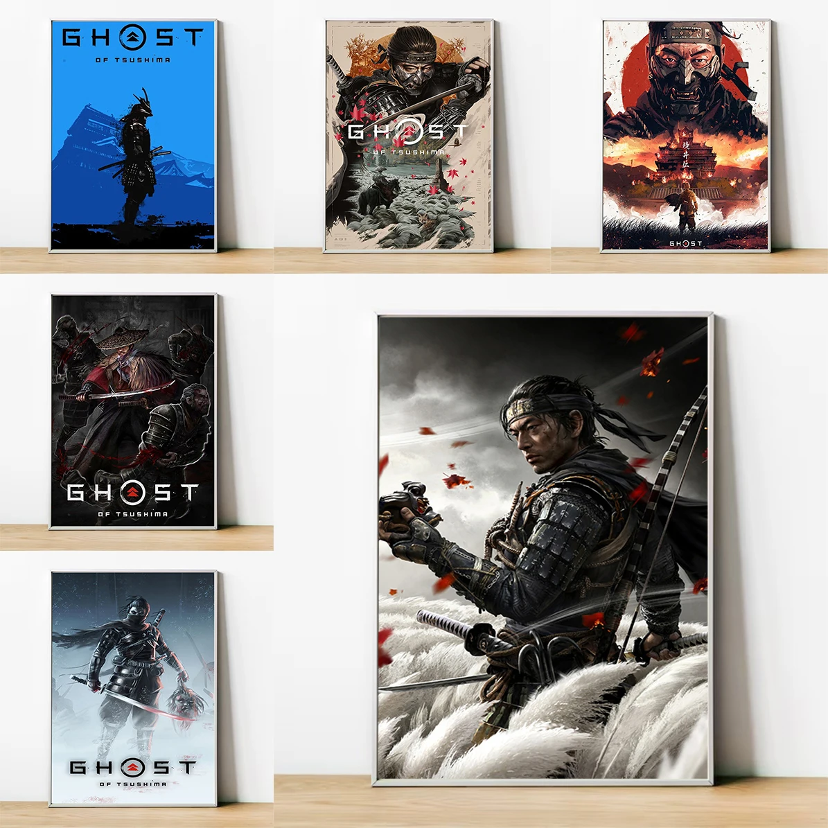 Ghost of Tsushima Game Poster Canvas Wall Art Mural Painting Room Decoration Decorative Paintings Home Decorations Decor Posters