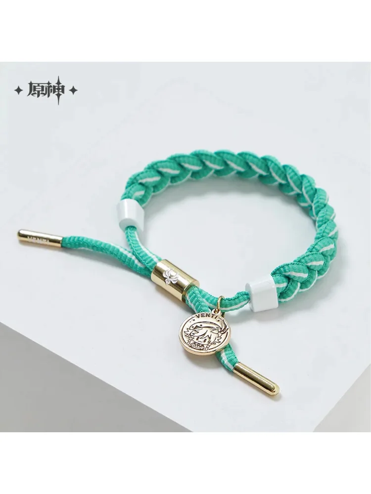 Cosplay Keqing Zhongli Klee Venti Barbara Beelzebul Kazuha Hu Tao Xiao Braided Hand Rope Couple Bracelet Gifts