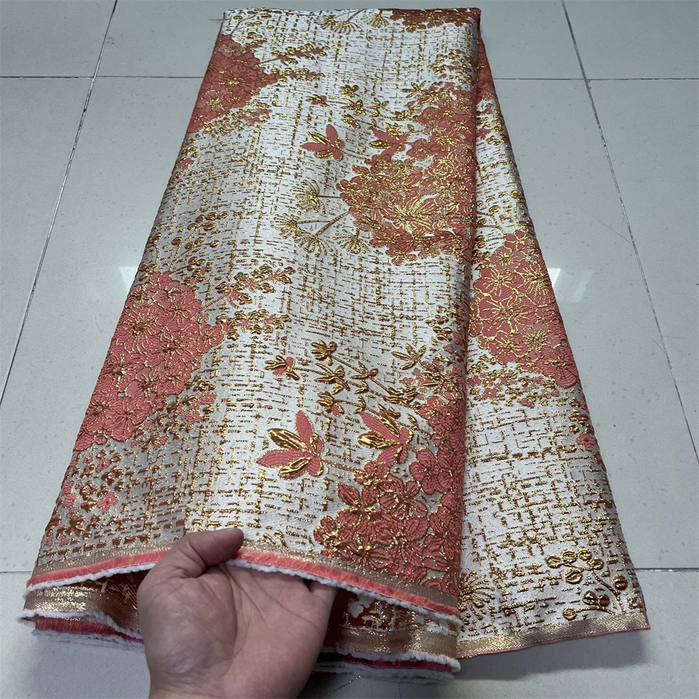 

Высококачественная африканская нигерийская тюлевая кружевная ткань с вышивкой, шелковая ткань для французских платьев, вечерних и выпускных нарядов, для шитья, 5 ярдов, YXZ194