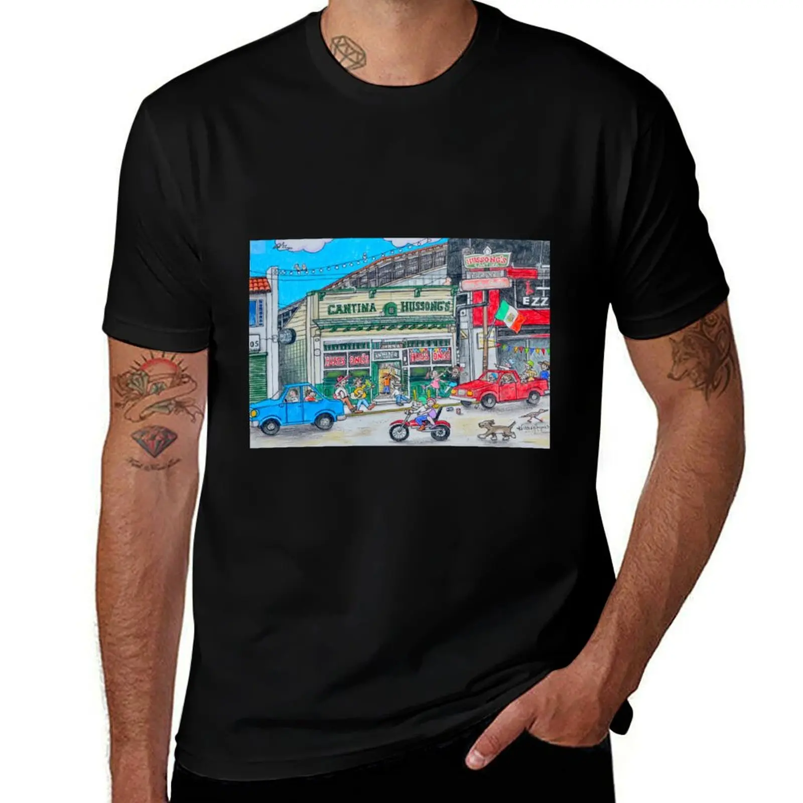 Cantina Hussongs Puzzle T-Shirt Performance Workout Short Sleeve Tee T-Shirt