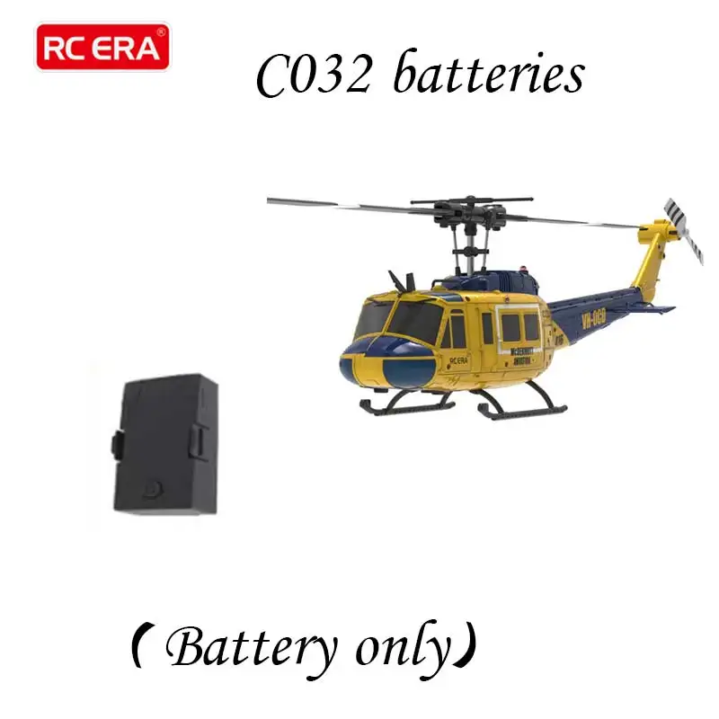 

RC ERA C032 C127 AI C129/C129V2 C138 C123 C190 C187 C186 Battery Uh-1 Huey All RC Helicopters Genuine Lithium Ion Battery Spare