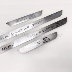For BYD Dolphin 2022-2024 Door Sill Threshold Pedal Cover Trims Stainless steel Scuff Plate door sill protector Car Accessories