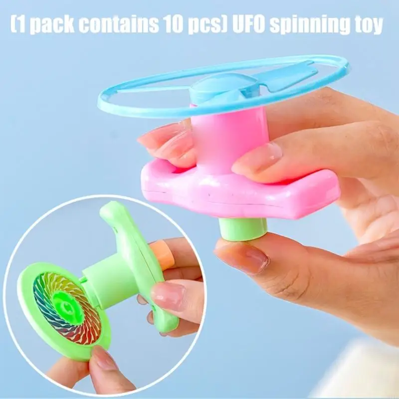 Pacote d7yd 10 spinner clássico Tops Toy atividade ao ar livre para crianças Família