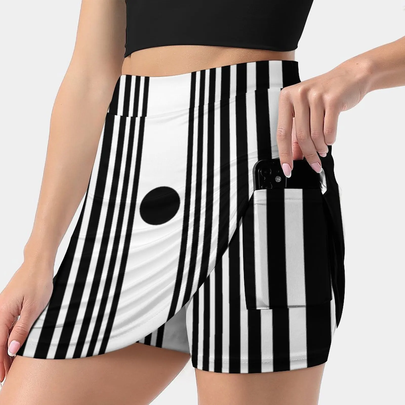 

Doppler Effect Women's skirt Sport Skort Skirt With Pocket Fashion Korean Style Skirt 4Xl Skirts Op Art Waves Acoustic Effect