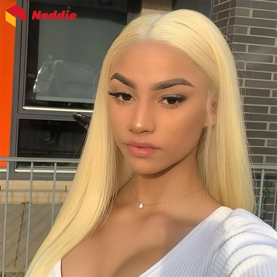 

Brazilian Blonde 613 200 Density 30 Inch Glueless 13x6 Hd Lace Frontal Bone Straight Wig 100% Human Hair for Women Wigs on Sale